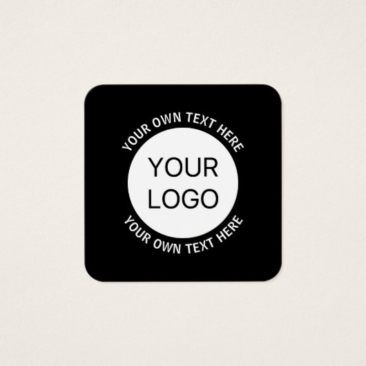 ビジネスロゴまたは任意のイメージおよび編集可能文字 (正面)