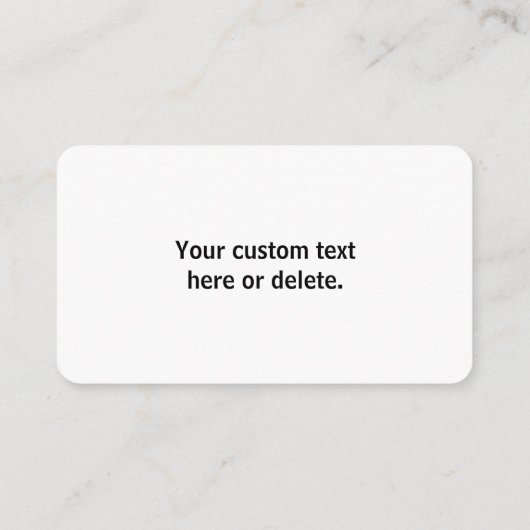 ビジネスロゴまたは任意のイメージおよび編集可能文字 エンクロージャーカード (裏面)