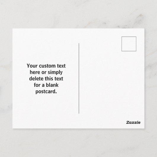 ビジネスロゴまたは任意のイメージおよび編集可能文字 ポストカード (裏面)