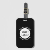 ビジネスロゴまたは任意のイメージおよび編集可能文字 ラゲッジタグ (正面縦)