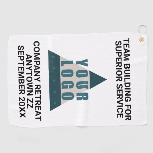 ビジネスロゴまたは写真の広告宣伝のチーム建物のギフト ゴルフタオル (横)
