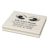 ビジネスロゴまつげメイクアップアーティスト美しいStudi ラバースタンプ (スタンプ)