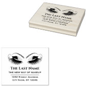 ビジネスロゴまつげメイクアップアーティスト美しいStudi ラバースタンプ (押印)