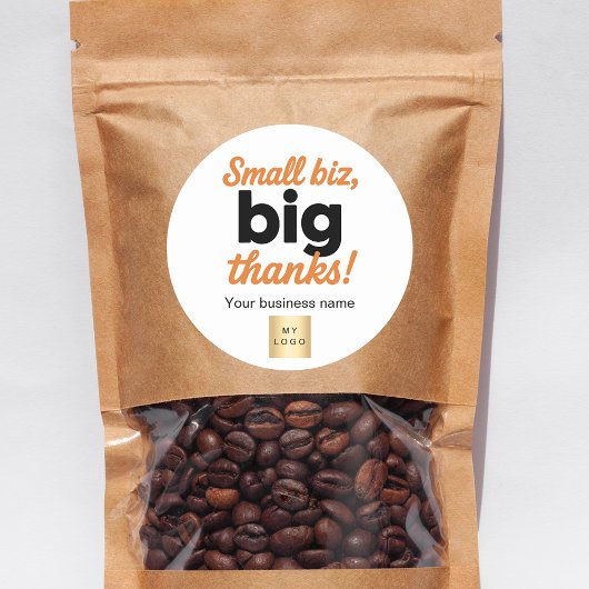 ビジネスロゴをありがとう ラウンドシール