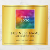 ビジネスロゴをここにアップエレガントモダンシンプルする ビールラベル (シングルラベル)