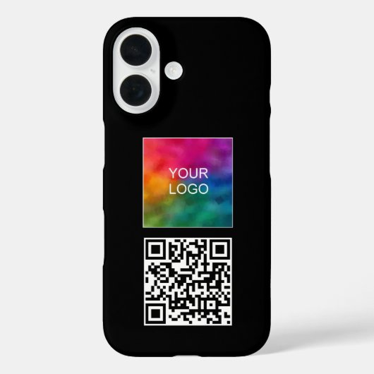 ビジネスロゴをアップエレガントロードするQRコード Case-Mate iPhoneケース (裏面)