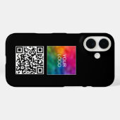 ビジネスロゴをアップエレガントロードするQRコード Case-Mate iPhoneケース (裏面 (横))