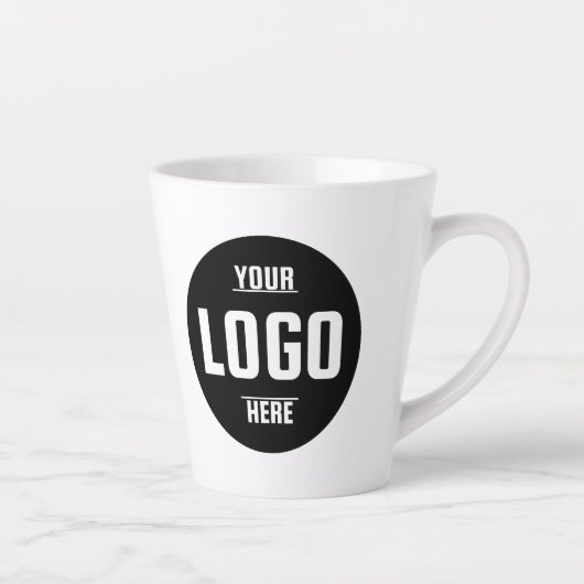 ビジネスロゴを使用したカスタムブランドの強化 カフェラテマグ (右)