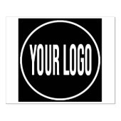 ビジネスロゴを大きくアップロード ラバースタンプ (インプリント)