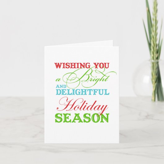 ビジネスロゴを表企業の示するクリスマス シーズンカード (正面)