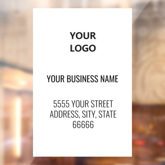 ビジネスロゴアドレスのプロモーションパーソナライズされた ウィンドウサイン (シート2)