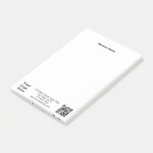 ビジネスロゴアドレス電話番号WebサイトQRコード ポストイット (アングル)