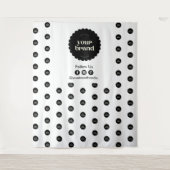 ビジネスロゴイベントの手順と繰り返後を追し米国 タペストリー (正面)