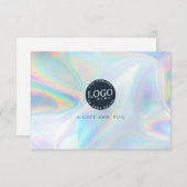 ビジネスロゴエレガントホログラフィックギフト証明書 (正面/裏面)