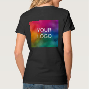 ビジネスロゴエレガントモダンテンプレート黒 Tシャツ