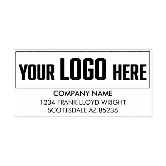 ビジネスロゴカスタマイズ会社差出人住所 セルフインキングスタンプ (デザイン)