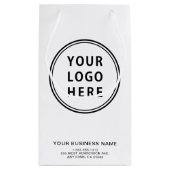 ビジネスロゴカスタマイズ スモールペーパーバッグ (裏面)
