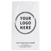 ビジネスロゴカスタマイズ スモールペーパーバッグ (正面)