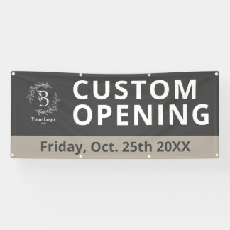 ビジネスロゴカスタムのオープンアウトドアバナーの看板 横断幕