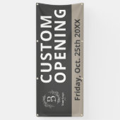 ビジネスロゴカスタムのオープンアウトドアバナーの看板 横断幕 (縦)