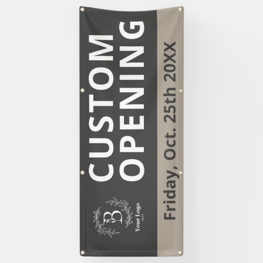 ビジネスロゴカスタムのオープンアウトドアバナーの看板 横断幕 (縦)
