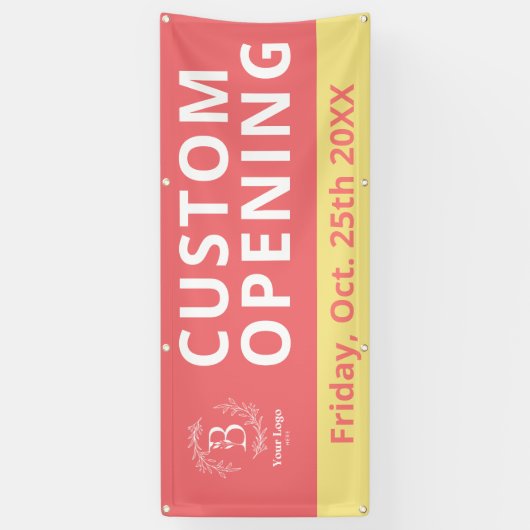 ビジネスロゴカスタムのオープンアウトドアバナーの看板 横断幕 (縦)