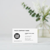 ビジネスロゴカスタムの背景画像 名刺 (スタンド正面)