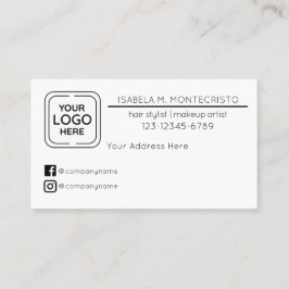 ビジネスロゴカスタムアポイントメントリマインダーカード 名刺