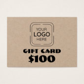 ビジネスロゴカスタムギフトカード (正面)