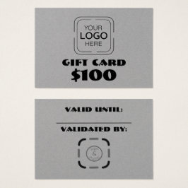 ビジネスロゴカスタムギフトカード