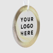 ビジネスロゴカスタムクリスマス オーナメント (正面)