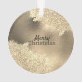 ビジネスロゴカスタムクリスマス オーナメント (裏面)