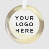 ビジネスロゴカスタムクリスマス オーナメント (正面)