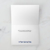 ビジネスロゴカスタムサンキューブルーダマスク サンキューカード (内部)