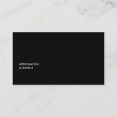 ビジネスロゴカスタムシンプル黒 名刺 (裏面)