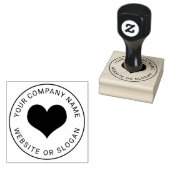 ビジネスロゴカスタムハートゴム印 ラバースタンプ (押印)