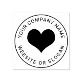 ビジネスロゴカスタムハートゴム印 ラバースタンプ (インプリント)