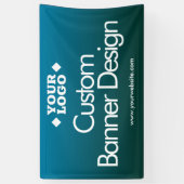ビジネスロゴカスタムビニールバナー 横断幕 (縦)