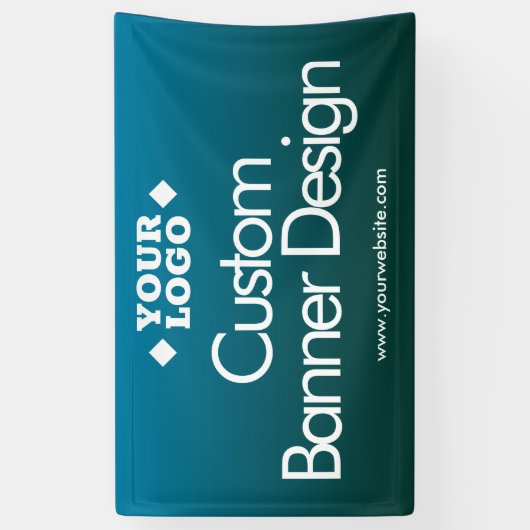 ビジネスロゴカスタムビニールバナー 横断幕 (縦)