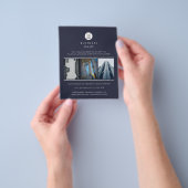 ビジネスロゴカスタムフォトミニマリスト チラシ (手)