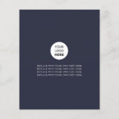 ビジネスロゴカスタムフォトミニマリスト チラシ (裏面)