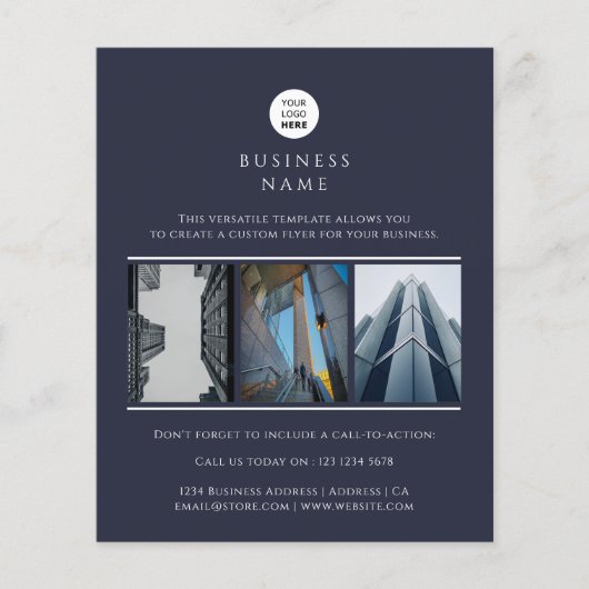 ビジネスロゴカスタムフォトミニマリスト チラシ (正面)