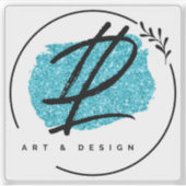 ビジネスロゴカスタム付きビニールシール シール (正面)