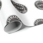 ビジネスロゴカスタム会社の従業員 ラッピングペーパー (ロールコーナー)