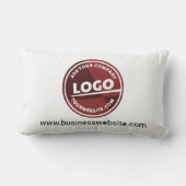 ビジネスロゴカスタム会社のWebサイトアドレス ランバークッション (裏面)