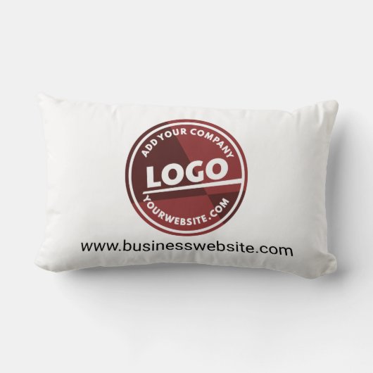 ビジネスロゴカスタム会社のWebサイトアドレス ランバークッション (裏面)