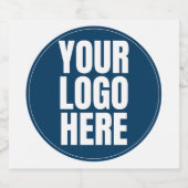 ビジネスロゴカスタム会社写真 スパークリングワインラベル (シングルラベル)