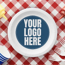 ビジネスロゴカスタム会社写真 ペーパープレート