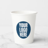 ビジネスロゴカスタム会社写真 紙コップ (正面)