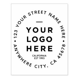 ビジネスロゴカスタム差出人住所 ラバースタンプ